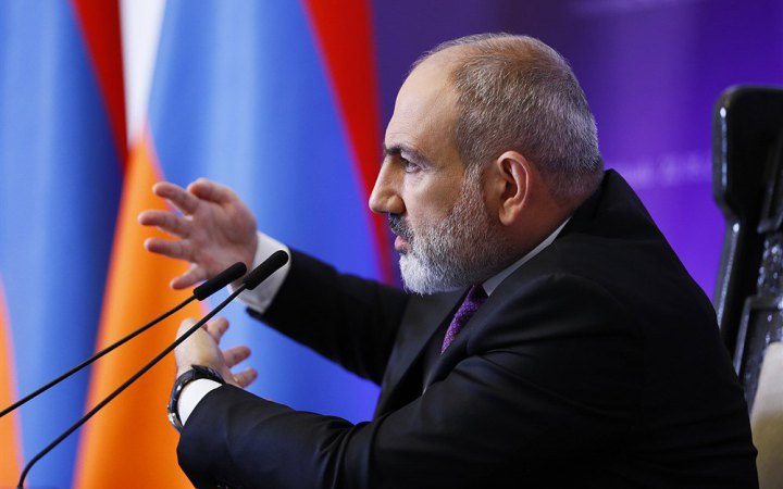 Нікол Пашинян під час пресконференції в Єревані, 22 травня 2023