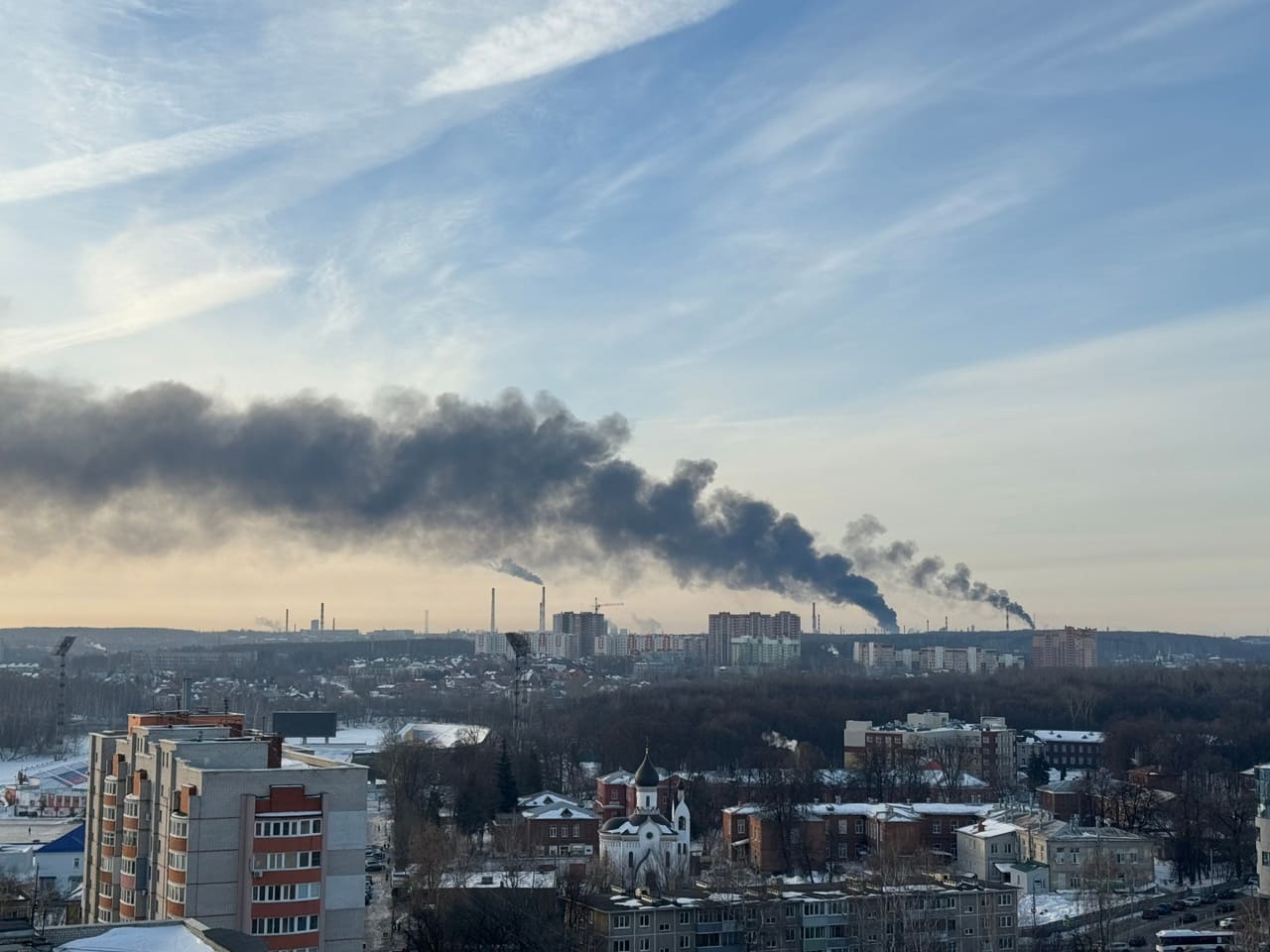 Атака дронів по НПЗ в Рязані