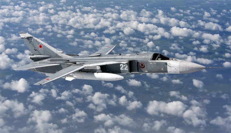 Російський бомбардувальник Су-24М