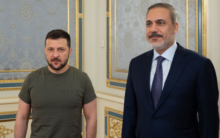 Володимир Зеленський і Хакан Фідан